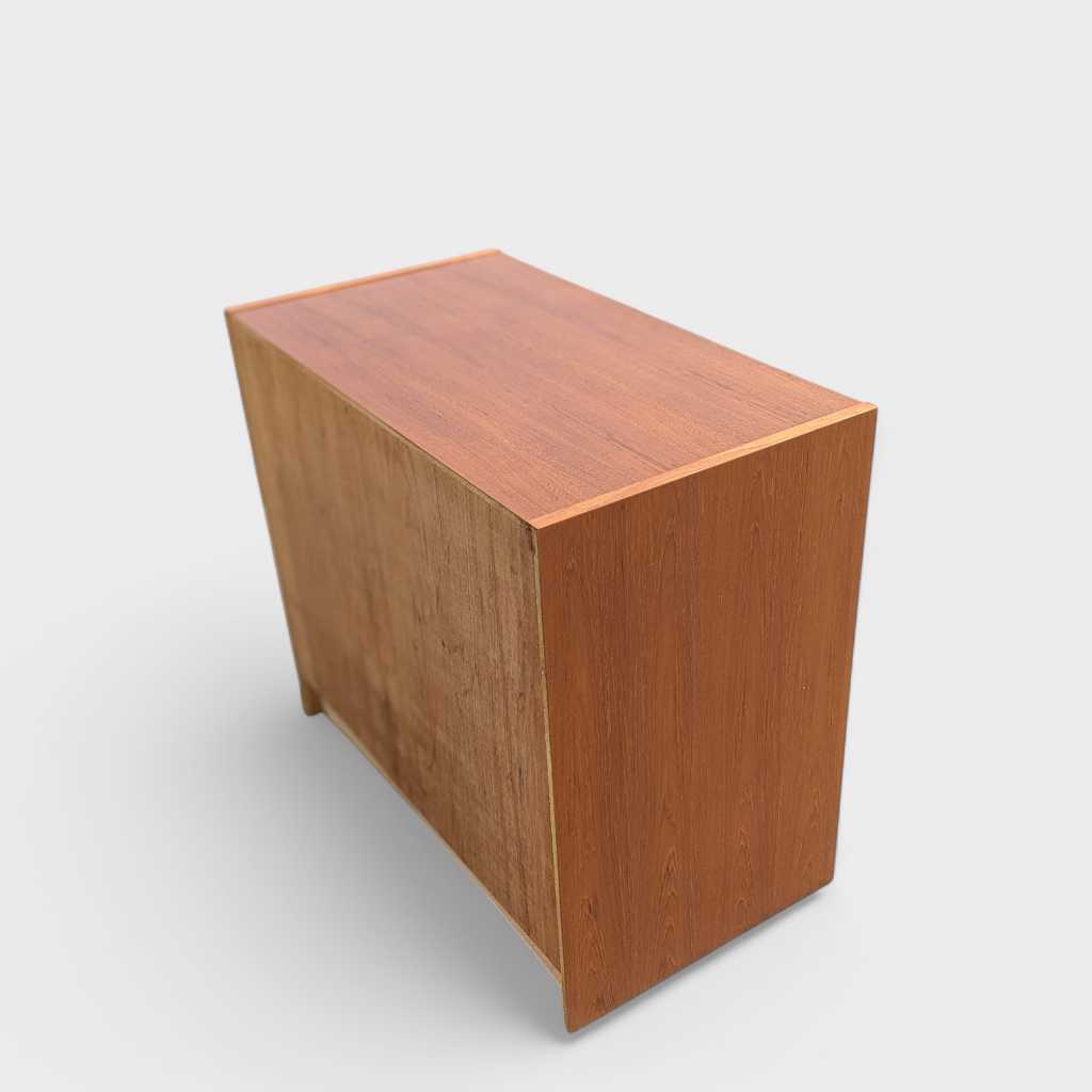 Petite Danish Modern Teak Three-Drawer Dresser or Nightstand — view 8 [CBV1 iOQGNgv78JjoM6W4YOFQ 08 309e575a-be96-4151-a89e-9b221c8a8fff.jpeg]