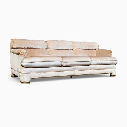Vintage Sofa by Drexel Heritage, Postmodern, 80s, Velvet, Hollywood Regency, Couch, Mid Century