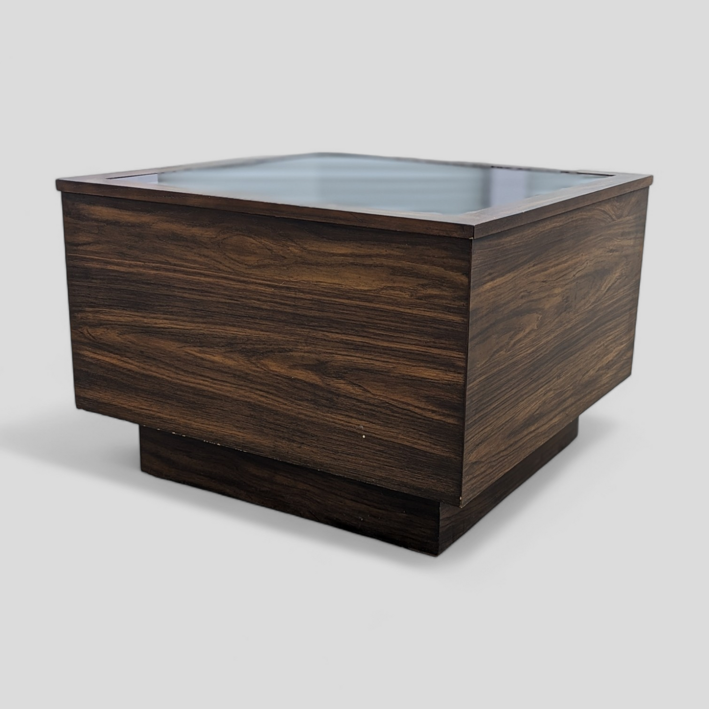 Vintage Coffee Table, Smoked Glass Top