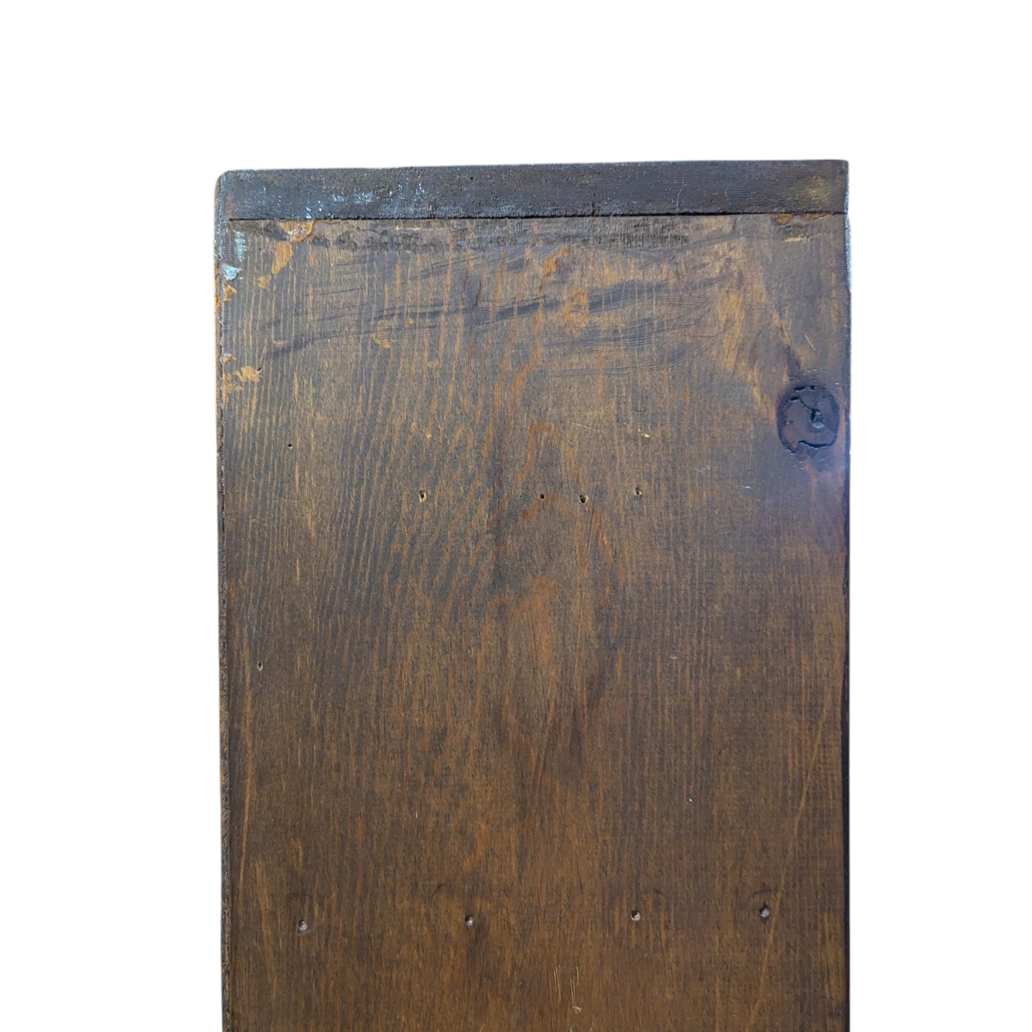 Vintage Pine Bookcase Tall Bookshelf, Narrow 5 Shelf Open Shelving Unit, Rustic Wood Display Storage Cabinet