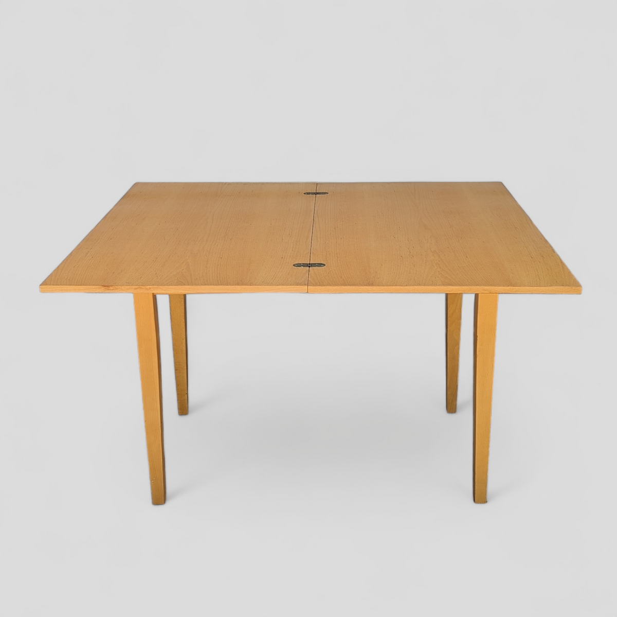 Romanian Mid-Century Beech Flip-Top Extendable Dining Table — view 9 of 25