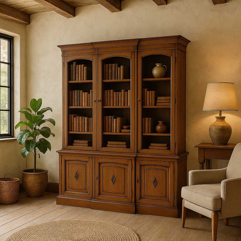 1960s Drexel Triune Mahogany Hutch Cabinet with Arched Display Doors — view 2 [CBMEDIA20260920M rskglv7t9lLQjLyrzomb 02 47fa3188-4cdc-49ac-81d6-813ae513ea25.jpeg]