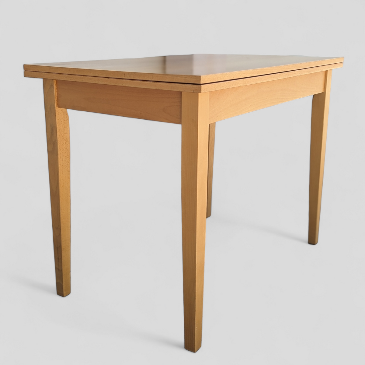 Romanian Mid-Century Beech Flip-Top Extendable Dining Table — view 16 of 25