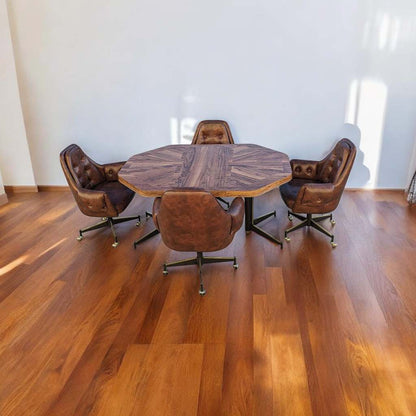Douglas Furniture Dining Set, Laminate Table, Four Chairs, Kitchen, Dining Room, Mid Century