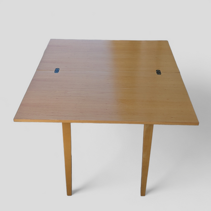 Romanian Mid-Century Beech Flip-Top Extendable Dining Table — view 8 of 25