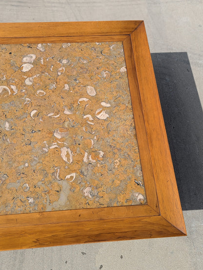 Tomlinson Sophisticate Model 315 Fossil Marble and Pecan Coffee Table, 1960s — view 16 [CBV1 XPt4TMj2MJm2ZocWWjEv 16 553deb4a-6407-4f7c-bb86-1eac8d35042c.jpeg]