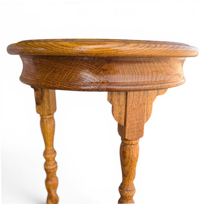 Barley Twist solid oak plant stand