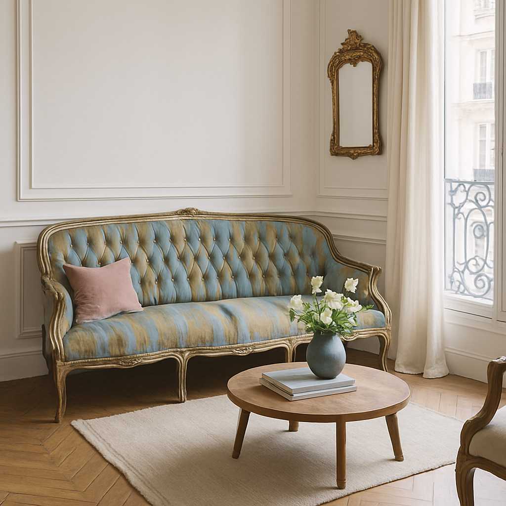 Antique Sofa, re-upholstered