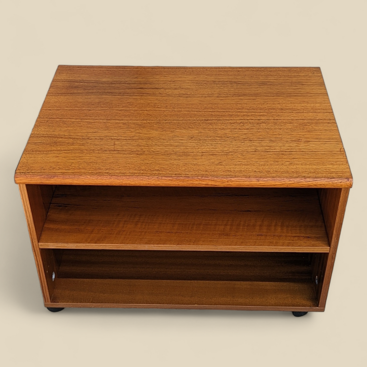 Mid-Century Teak Rolling Storage Cabinet or End Table — view 6 of 15