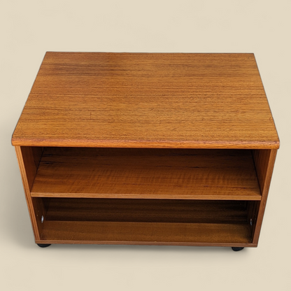 Mid-Century Teak Rolling Storage Cabinet or End Table — view 6 of 15