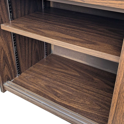 Mid-Century Walnut-Grain Laminate Credenza — view 16