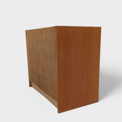 Petite Danish Modern Teak Three-Drawer Dresser or Nightstand — view 9 [CBV1 iOQGNgv78JjoM6W4YOFQ 09 66916054-1fc0-42c7-a010-b07c2cfcd248.jpeg]