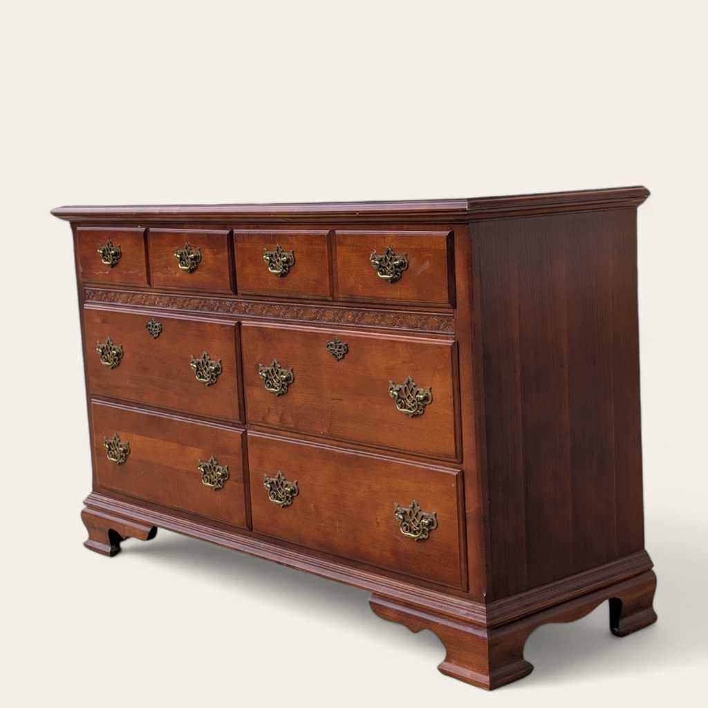 Vintage Stanley Furniture Six-Drawer Wood Lowboy Dresser — view 25 [CBV1 lOsjRhI4ZrDK2Y5waA25 25 6a1d5581-c7bd-4edc-9731-ac1baad51d00.jpeg]