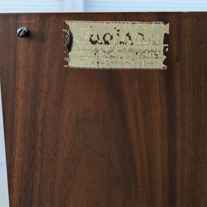 Saginaw Extendomatic Mid-Century Walnut Convertible Dining Table Cabinet — view 20 of 20