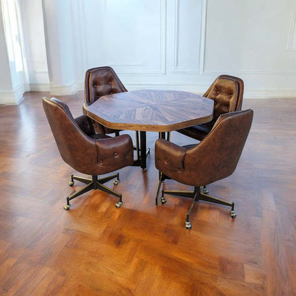 Douglas Furniture Dining Set, Laminate Table, Four Chairs, Kitchen, Dining Room, Mid Century