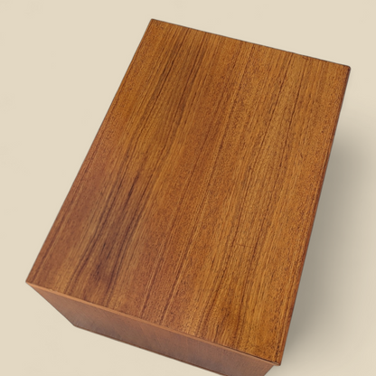 Mid-Century Teak Rolling Storage Cabinet or End Table — view 10 of 15