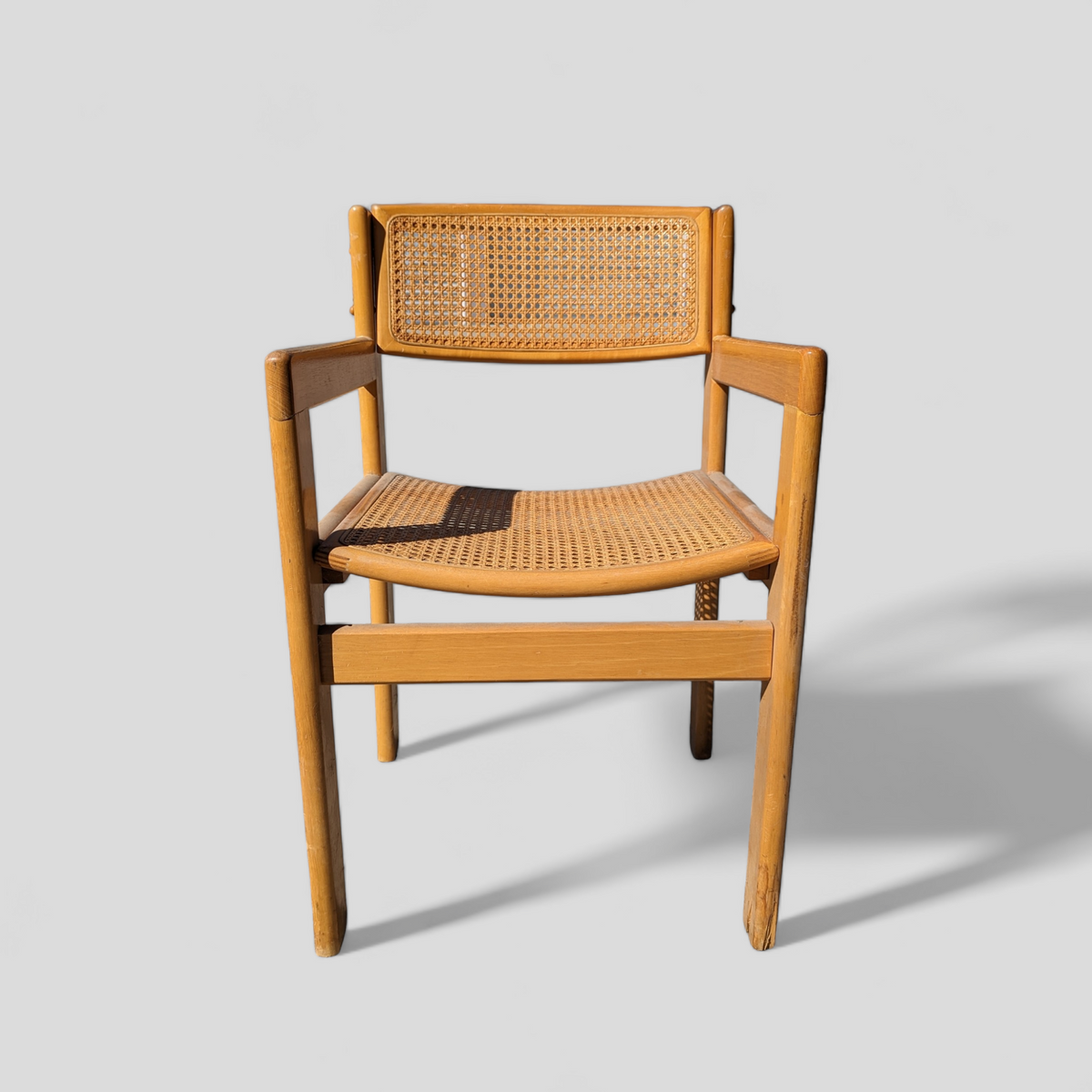 Mid-Century Birch and Cane Accent Chair — view 8 [j42Sai9oZMzsOTfPcyOX:8]