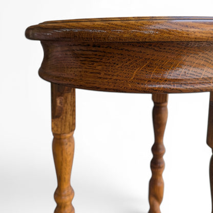 Barley Twist solid oak plant stand