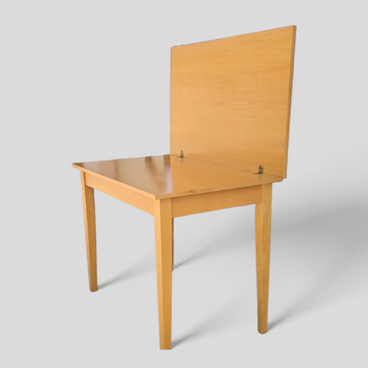 Romanian Mid-Century Beech Flip-Top Extendable Dining Table — view 10 of 25