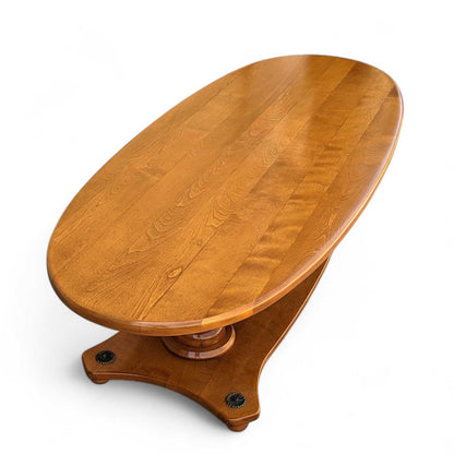 Vintage Solid Maple Surfboard Coffee Table with Sculptural Base — view 15 of 23