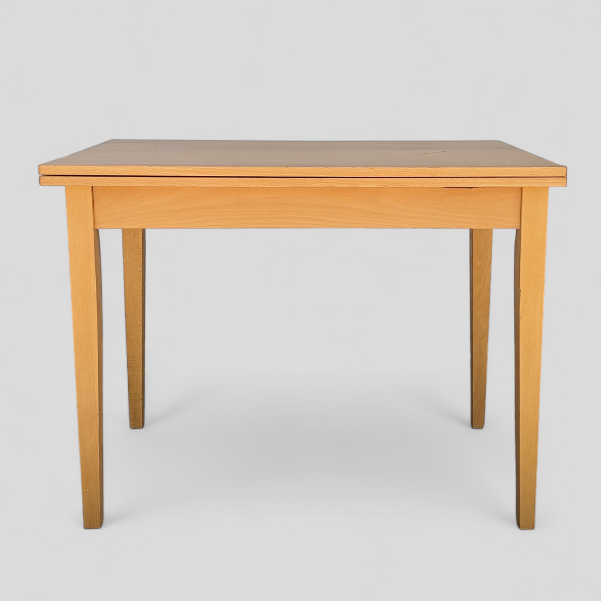 Romanian Mid-Century Beech Flip-Top Extendable Dining Table — view 15 of 25