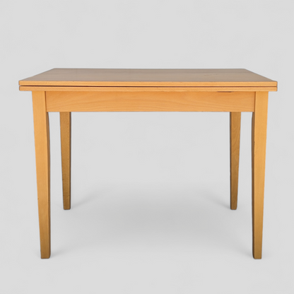 Romanian Mid-Century Beech Flip-Top Extendable Dining Table — view 15 of 25