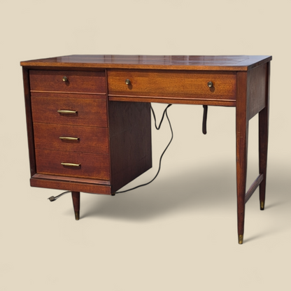 1966 Singer Slant-O-Matic 600 Sewing Machine in Mid-Century Wood Cabinet — view 18 of 18