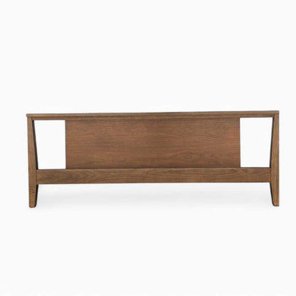 Vintage Full-Size Walnut Headboard and Footboard — view 8 of 24