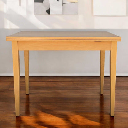 Romanian Mid-Century Beech Flip-Top Extendable Dining Table — view 19 of 25