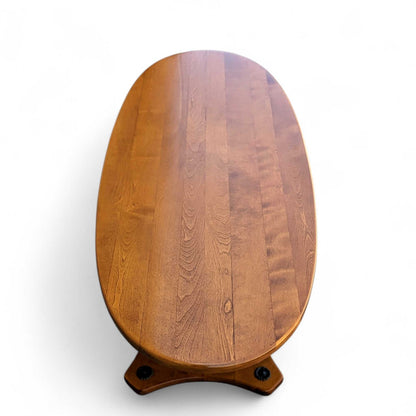 Vintage Solid Maple Surfboard Coffee Table with Sculptural Base — view 11 of 23