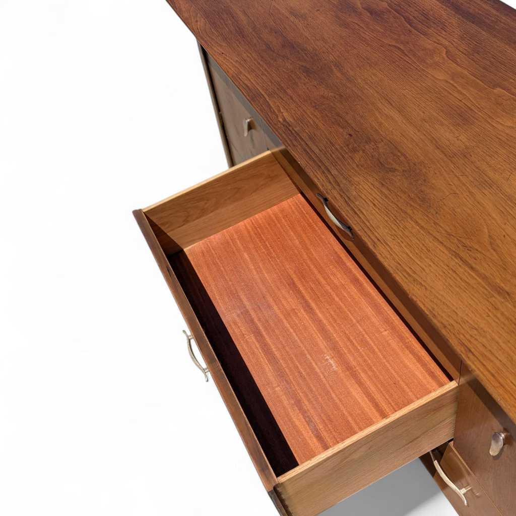John Van Koert for Drexel “Profile” K37 Buffet – Mid Century Modern Credenza, 60" Wide, Restored Vintage Sideboard — view 19 [CBMEDIA20260920 GvVOBaai6fqAIBzbePcK 19 bb2bd78c-67ef-443e-887c-ad25076231c5.jpeg]