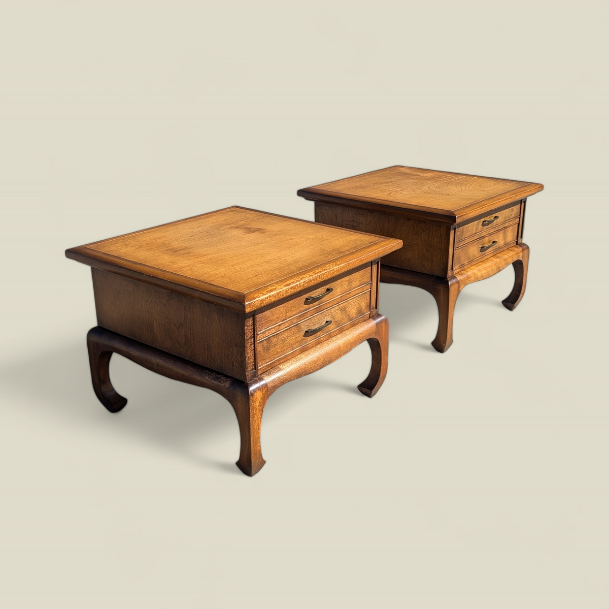 Pair of Mid-Century Solid Wood Chinoiserie Nightstands — view 6 [OusihnhyMfUuC7yNyeXP:6]