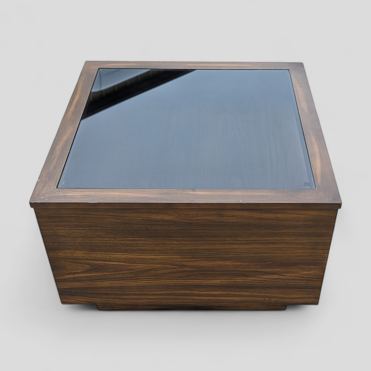 Vintage Coffee Table, Smoked Glass Top