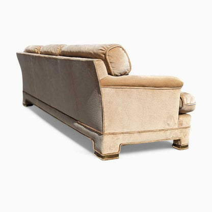 Vintage Sofa by Drexel Heritage, Postmodern, 80s, Velvet, Hollywood Regency, Couch, Mid Century