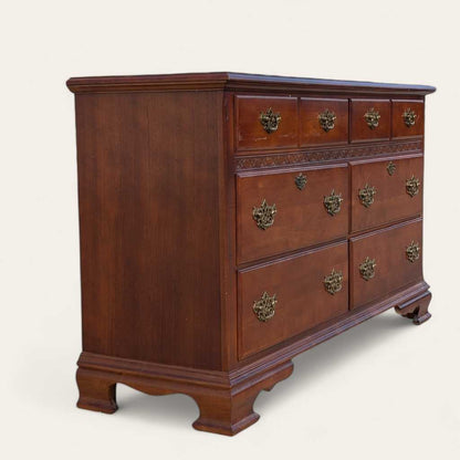 Vintage Stanley Furniture Six-Drawer Wood Lowboy Dresser — view 3 [CBV1 lOsjRhI4ZrDK2Y5waA25 03 c703f3ed-b1f0-4b7a-8747-38eabaf39e16.jpeg]