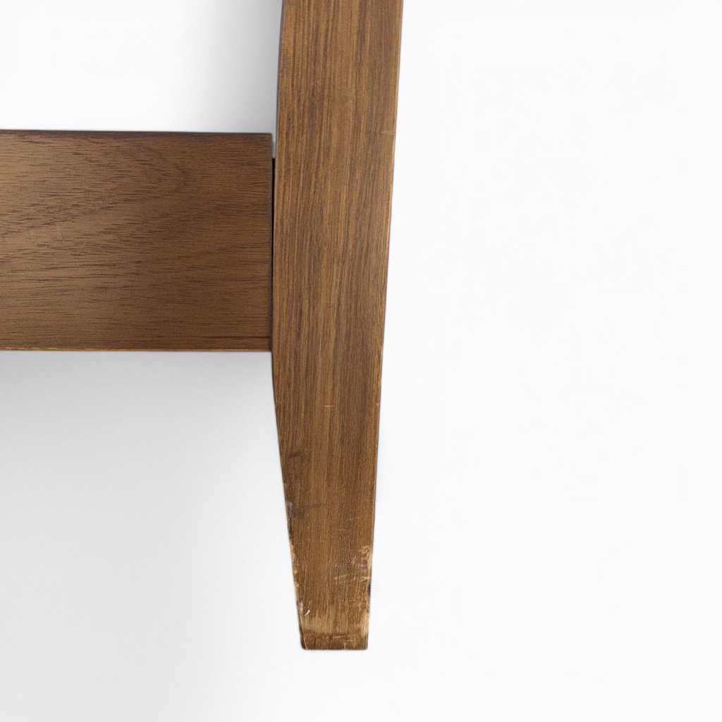 Vintage Full-Size Walnut Headboard and Footboard — view 4 of 24