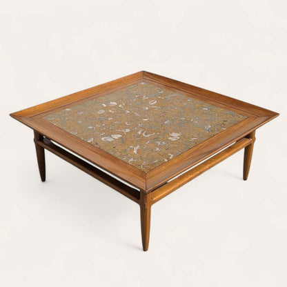 Tomlinson Sophisticate Model 315 Fossil Marble and Pecan Coffee Table, 1960s — view 2 [CBV1 XPt4TMj2MJm2ZocWWjEv 02 d48eb0f2-8708-4bdf-b297-299c3daa2c09.jpeg]