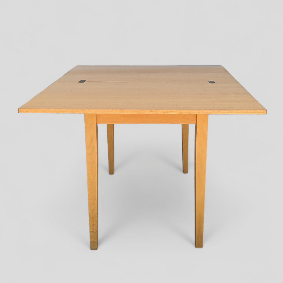 Romanian Mid-Century Beech Flip-Top Extendable Dining Table — view 5 of 25