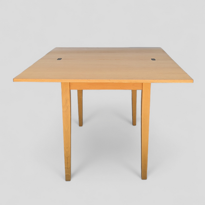 Romanian Mid-Century Beech Flip-Top Extendable Dining Table — view 5 of 25