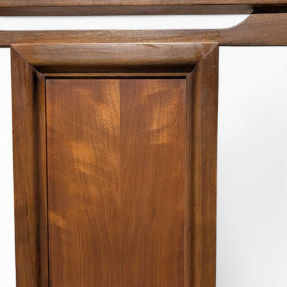 Vintage Full-Size Walnut Headboard and Footboard — view 14 of 24