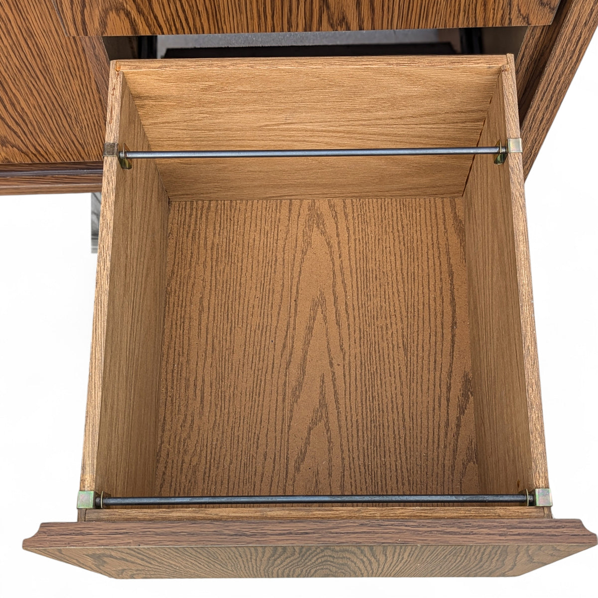 Mid-Century Faux-Oak Laminate Credenza and Sideboard — view 10
