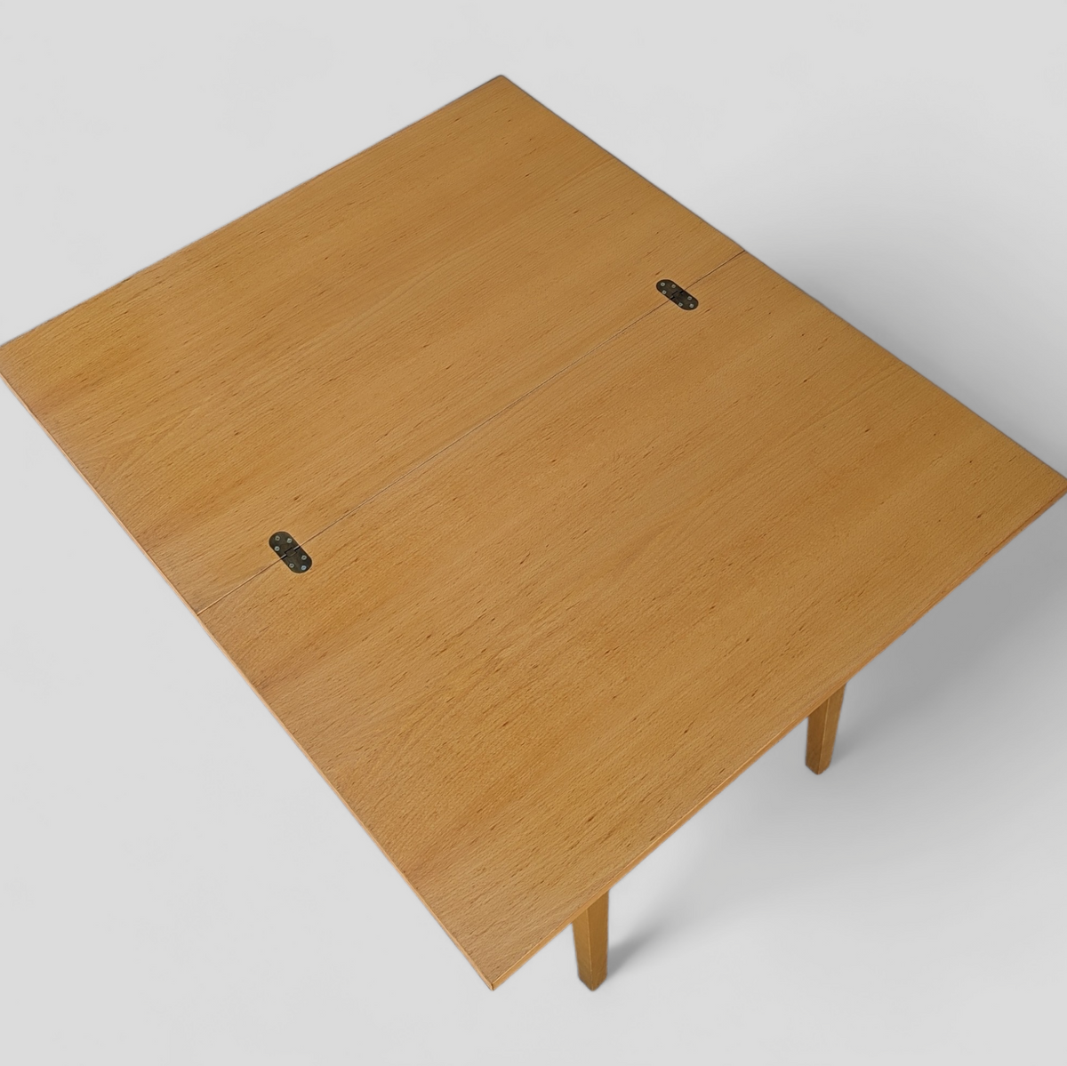 Romanian Mid-Century Beech Flip-Top Extendable Dining Table — view 7 of 25