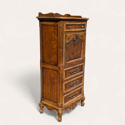 Drexel Heritage Brittany Collection Floral Secretary Desk, 1970s — view 7 [CBV1 iDukBmcZQOlTPxx9Ywdr 07 f6b5ace7-811c-46ea-a230-ce9d8d6cefe9.jpeg]