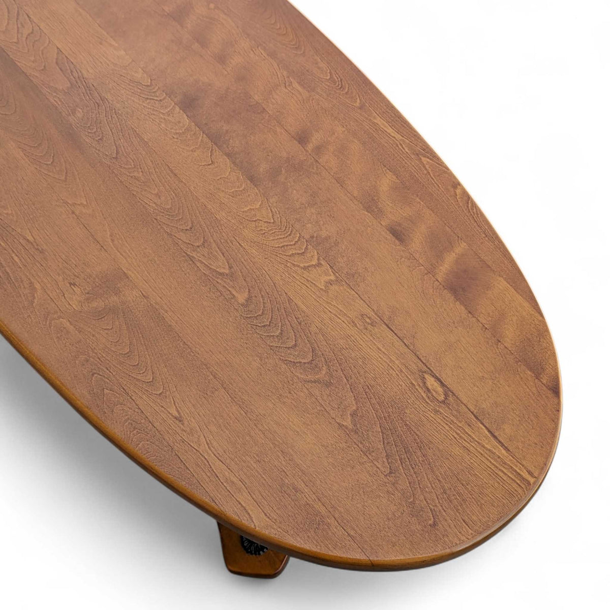 Vintage Solid Maple Surfboard Coffee Table with Sculptural Base — view 18 of 23