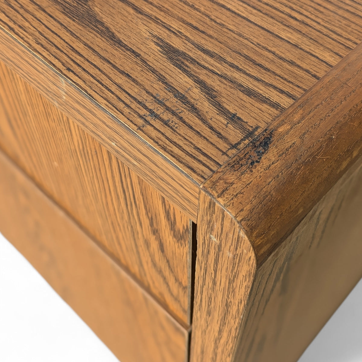 Mid-Century Faux-Oak Laminate Credenza and Sideboard — view 7