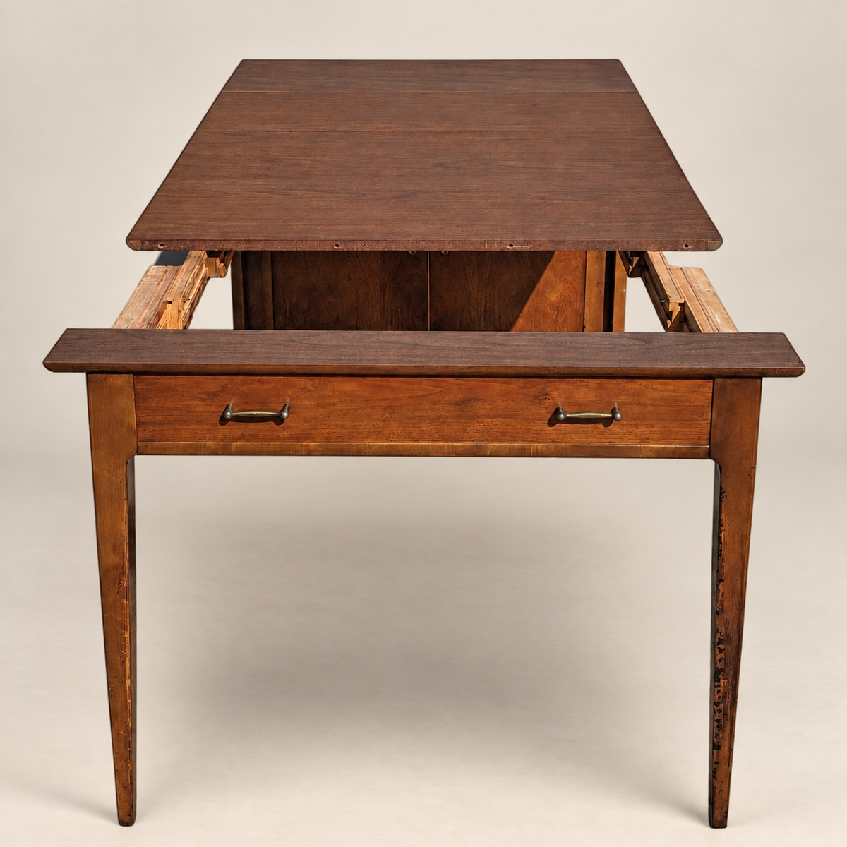 Saginaw Extendomatic Mid-Century Walnut Convertible Dining Table Cabinet — view 4 of 20