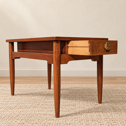 Red Lion Table Co. 1960s Solid Wood Nightstand or Side Table — view 1 of 7