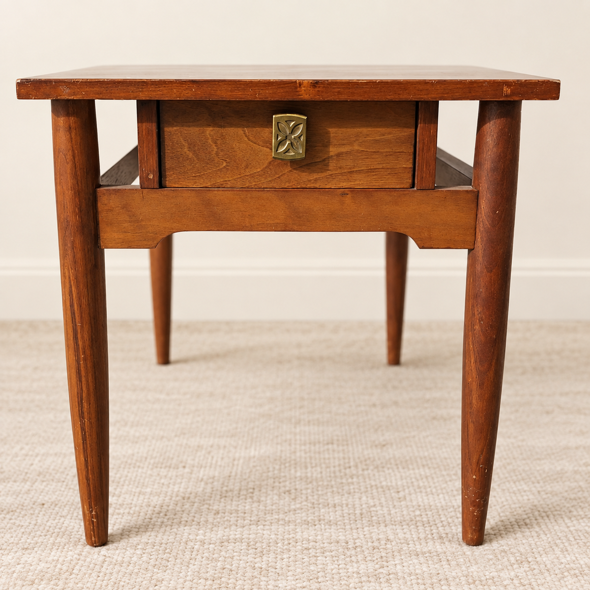 Red Lion Table Co. 1960s Solid Wood Nightstand or Side Table — view 7 of 7