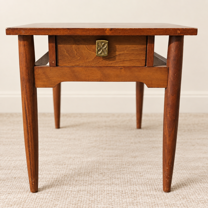 Red Lion Table Co. 1960s Solid Wood Nightstand or Side Table — view 7 of 7