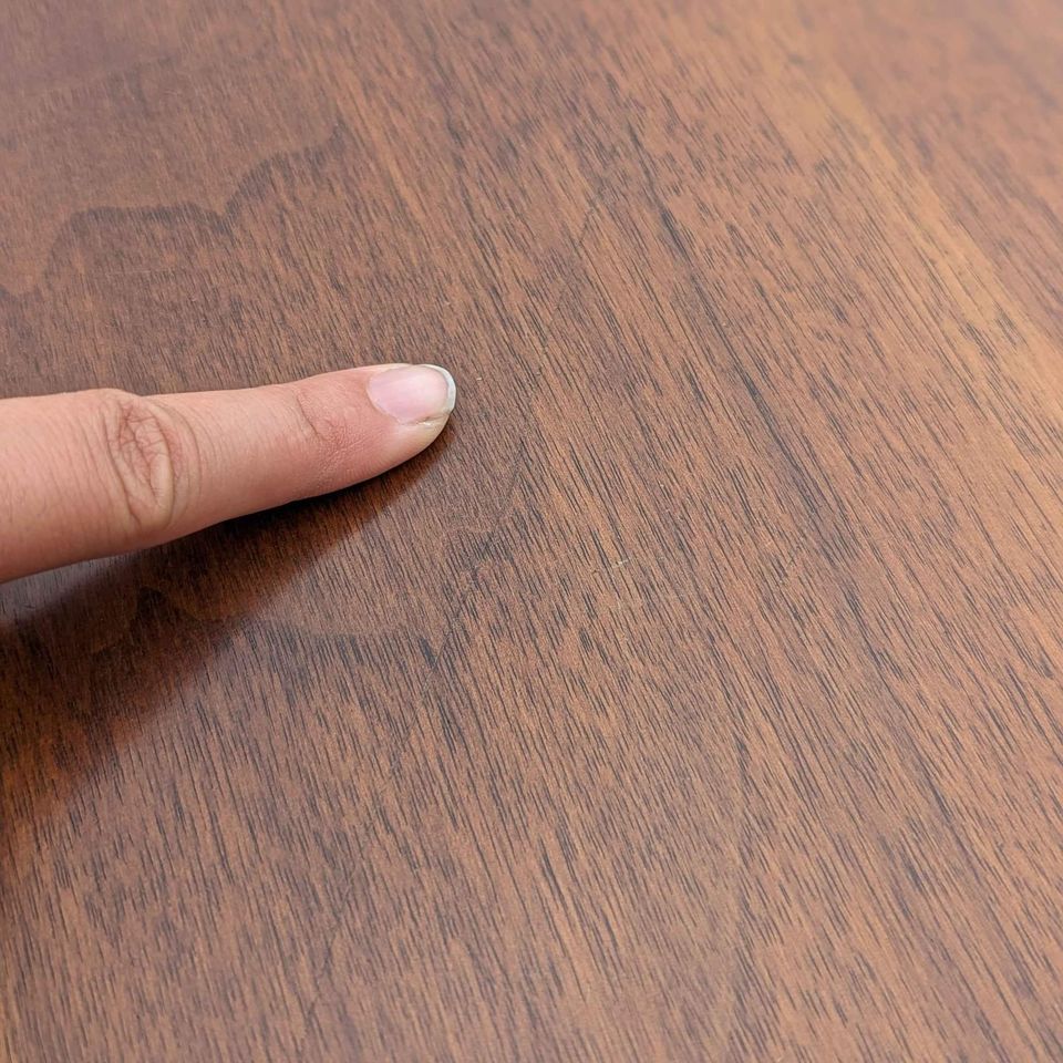 1970s Round Walnut Cabinet End Table with Storage — view 6 of 10